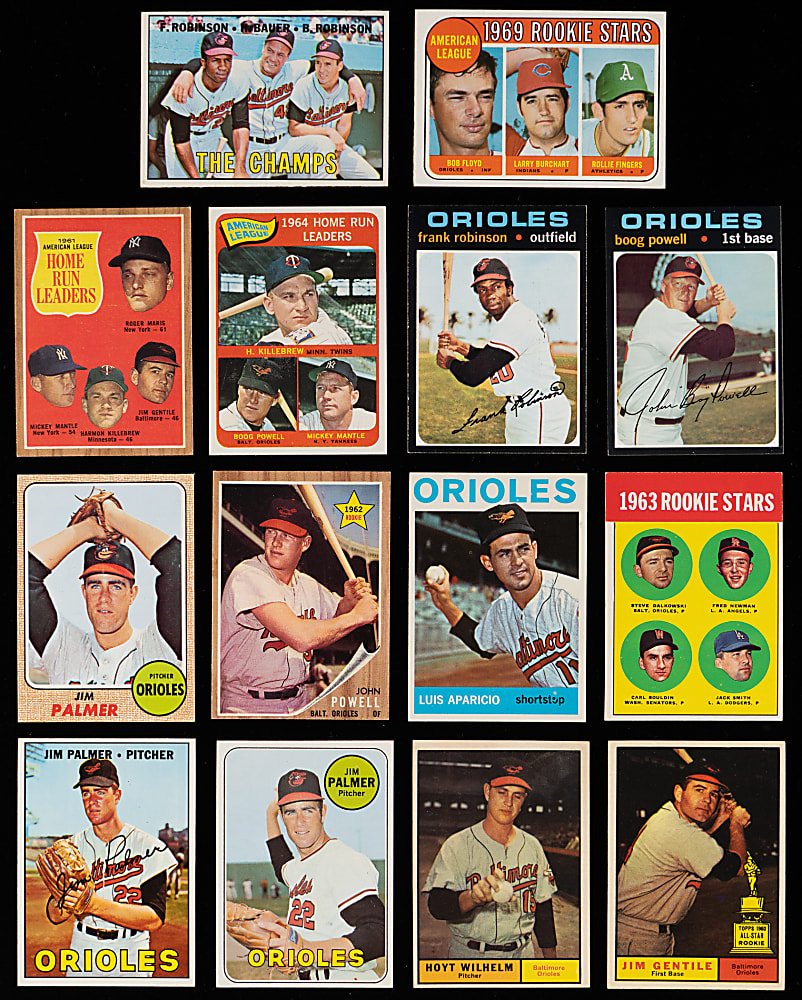 Ultimate 1954-2017 Topps Baltimore Orioles Complete/Near Team Set Run (2,350+) – Loaded!