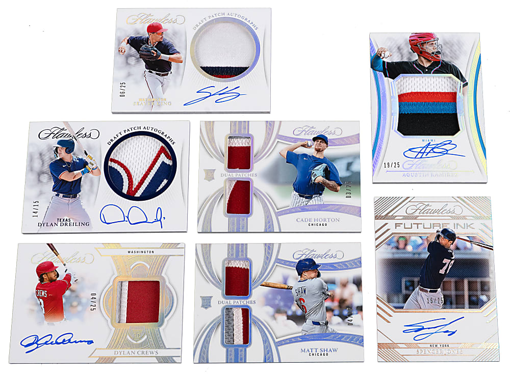 2025 Panini Flawless Opened Box with (9) Cards Including Robin Yount Diamond & Travis Bazzana