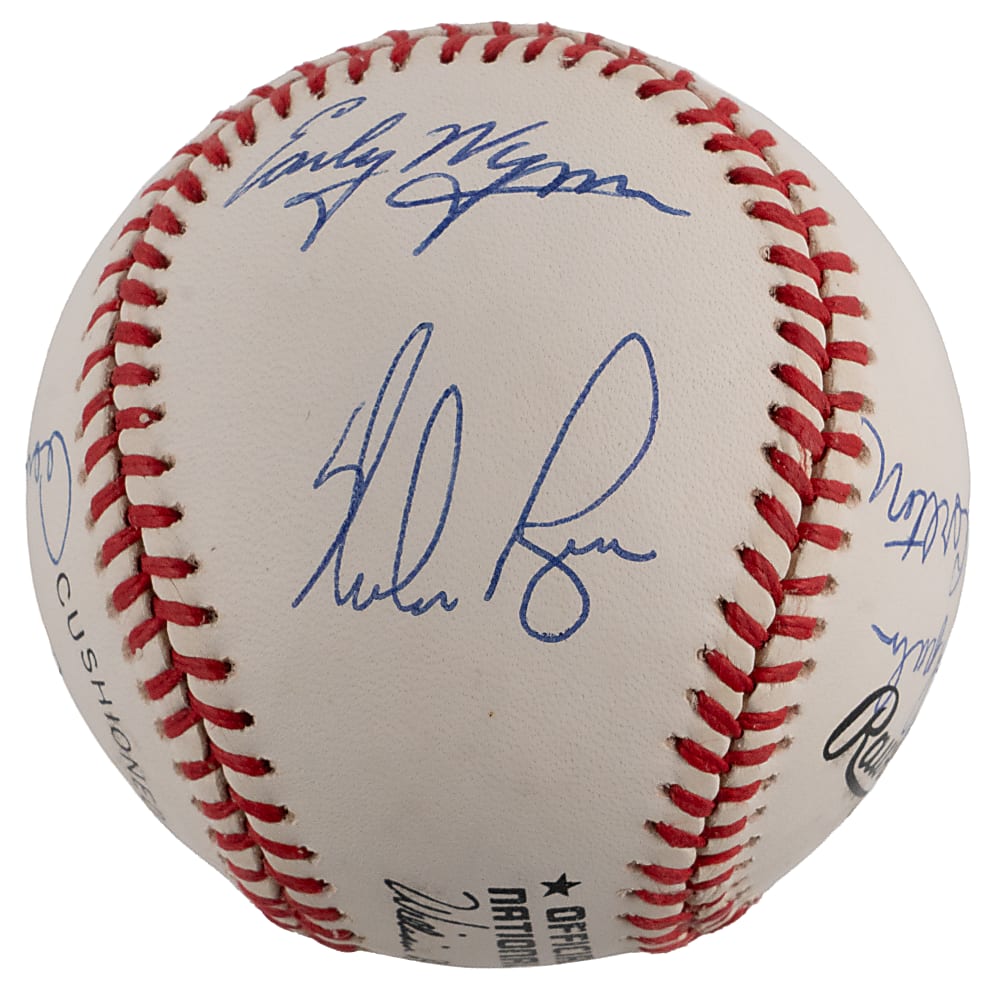 300 Win Club Multi-Signed Baseball with (8) Signatures Including Tom Seaver & Nolan Ryan