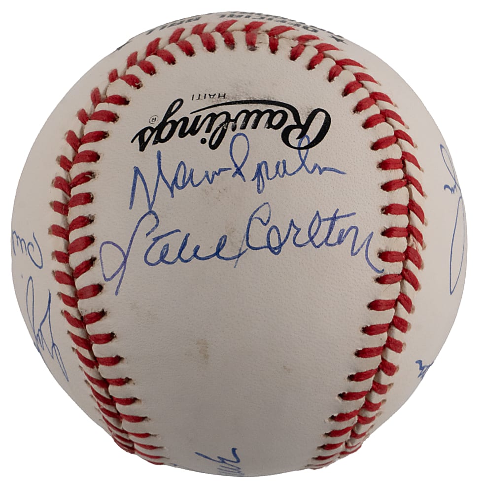 300 Win Club Multi-Signed Baseball with (8) Signatures Including Tom Seaver & Nolan Ryan