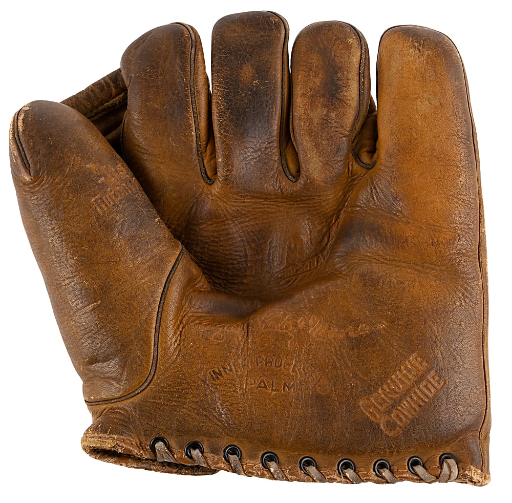 1939 World Champion New York Yankees Team-Signed Glove with (20) Signatures Including Joe DiMaggio & Bill Dickey Plus Full JSA LOA