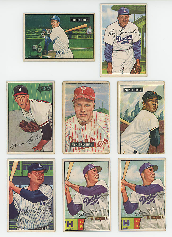 1951 & 1952 Bowman Collection (101) with (7) Hall of Famers