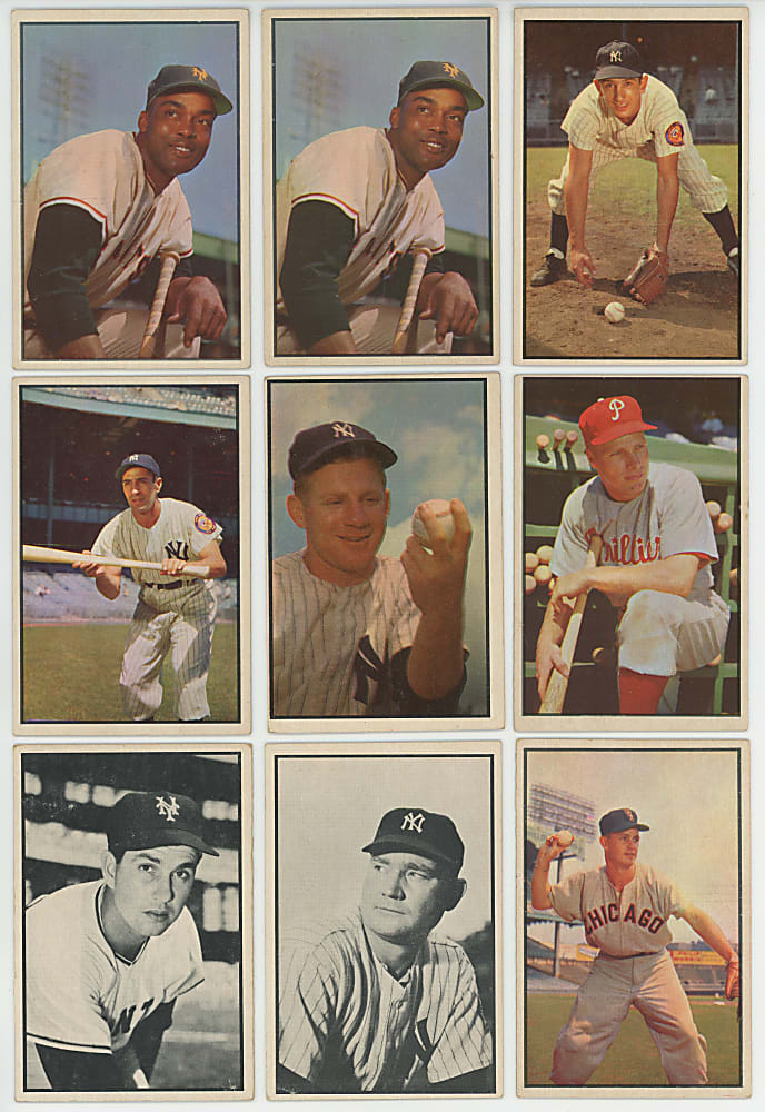 1953 Bowman Color and Black & White Collection (94) with (13) Hall of Famers Including Whitey Ford