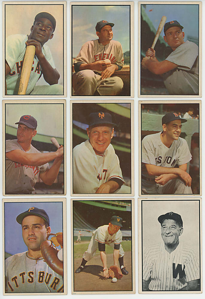 1953 Bowman Color and Black & White Collection (94) with (13) Hall of Famers Including Whitey Ford