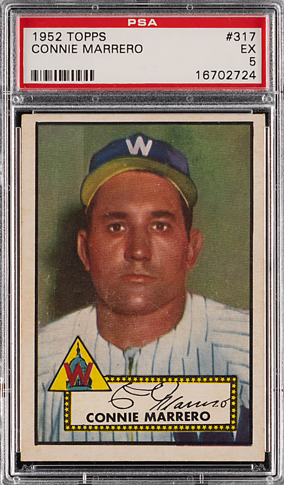 1952 Topps #317 Connie Marrero High Number PSA EX 5