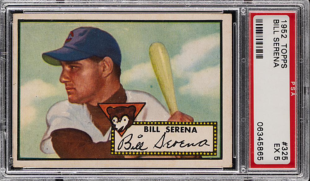 1952 Topps #325 Bill Serena High Number PSA EX 5