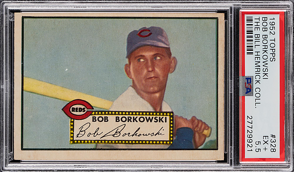 1952 Topps #328 Bob Borkowski High Number PSA EX+ 5.5