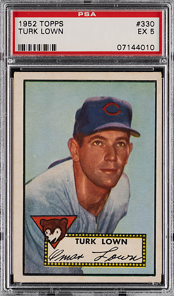 1952 Topps #330 Turk Lown High Number PSA EX 5