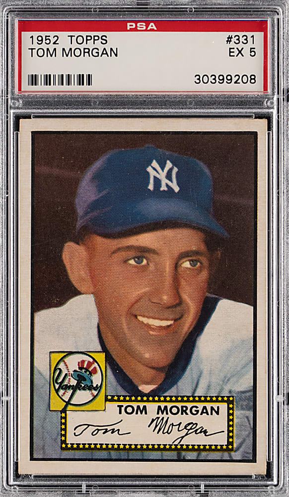 1952 Topps #331 Tom Morgan High Number PSA EX 5