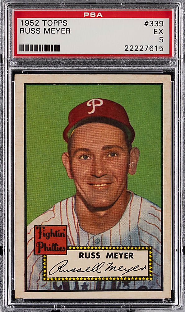 1952 Topps #339 Russ Meyer High Number PSA EX 5