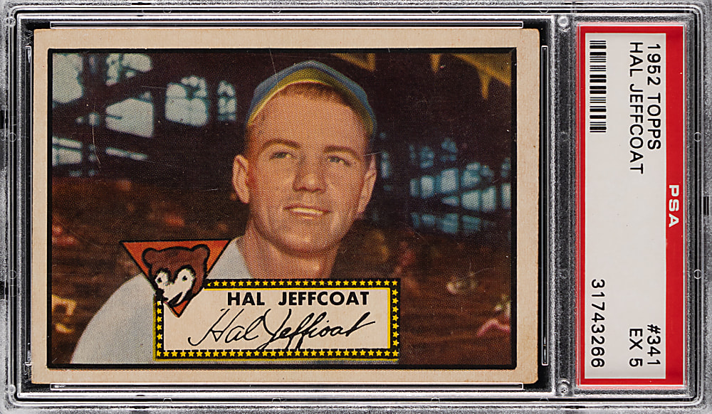 1952 Topps #341 Hal Jeffcoat High Number PSA EX 5