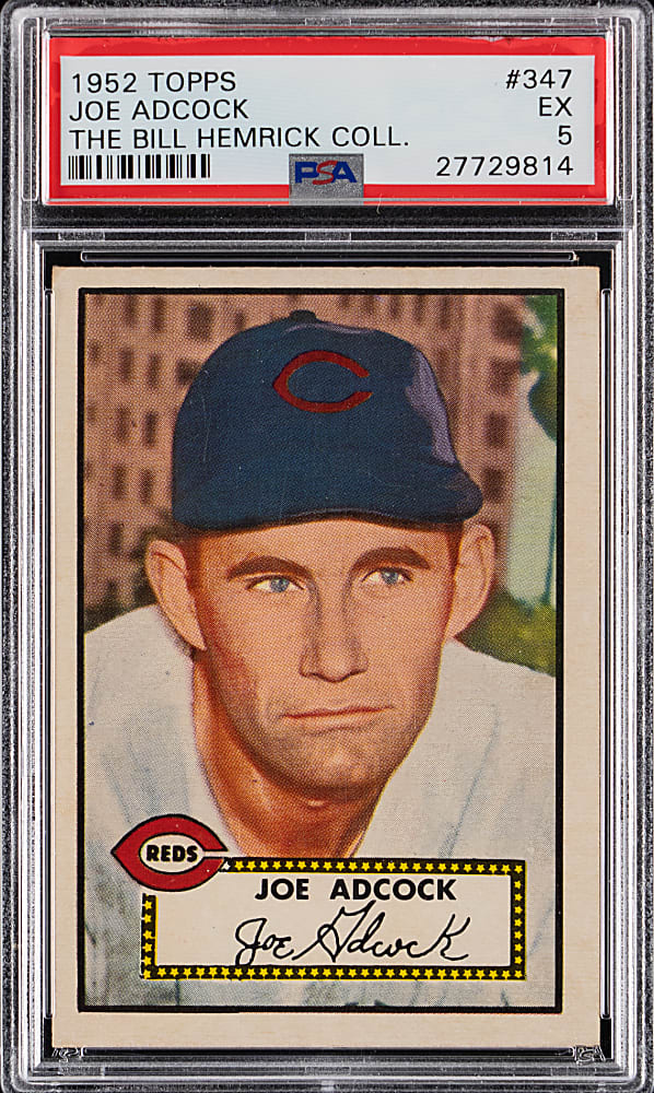 1952 Topps #347 Joe Adcock High Number PSA EX 5