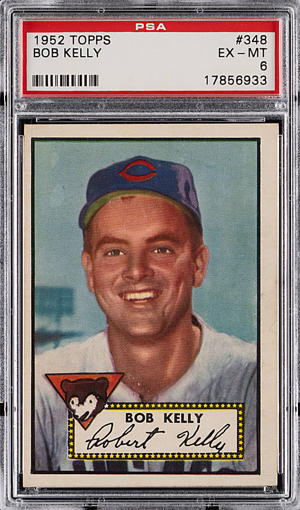 1952 Topps #348 Bob Kelly High Number PSA EX-MT 6