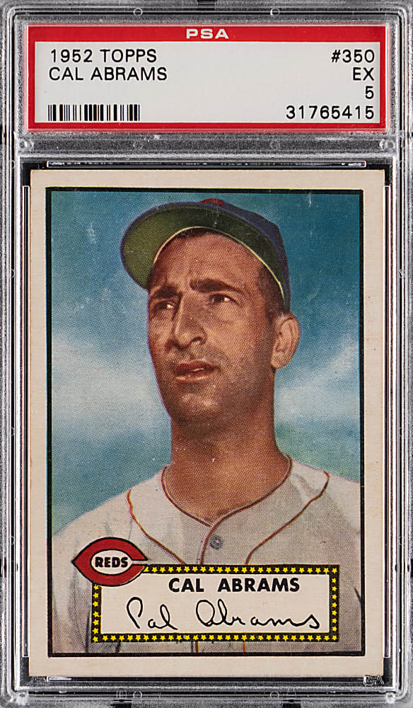 1952 Topps #350 Cal Abrams High Number PSA EX 5