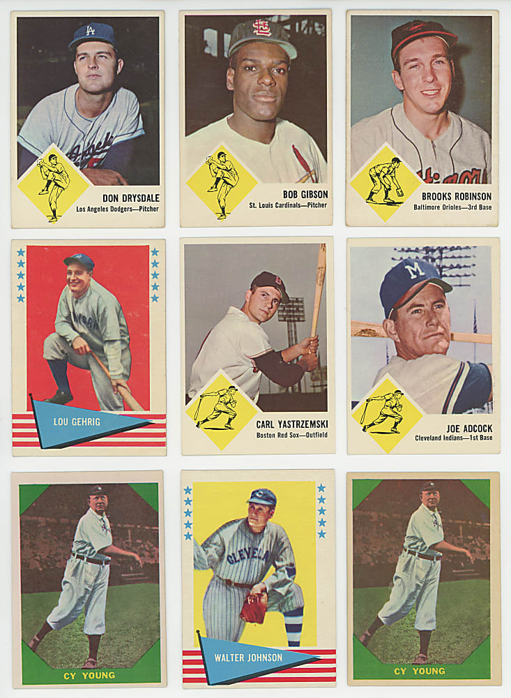 1960-1963 Fleer Collection (324) with Near Complete & Partial Sets