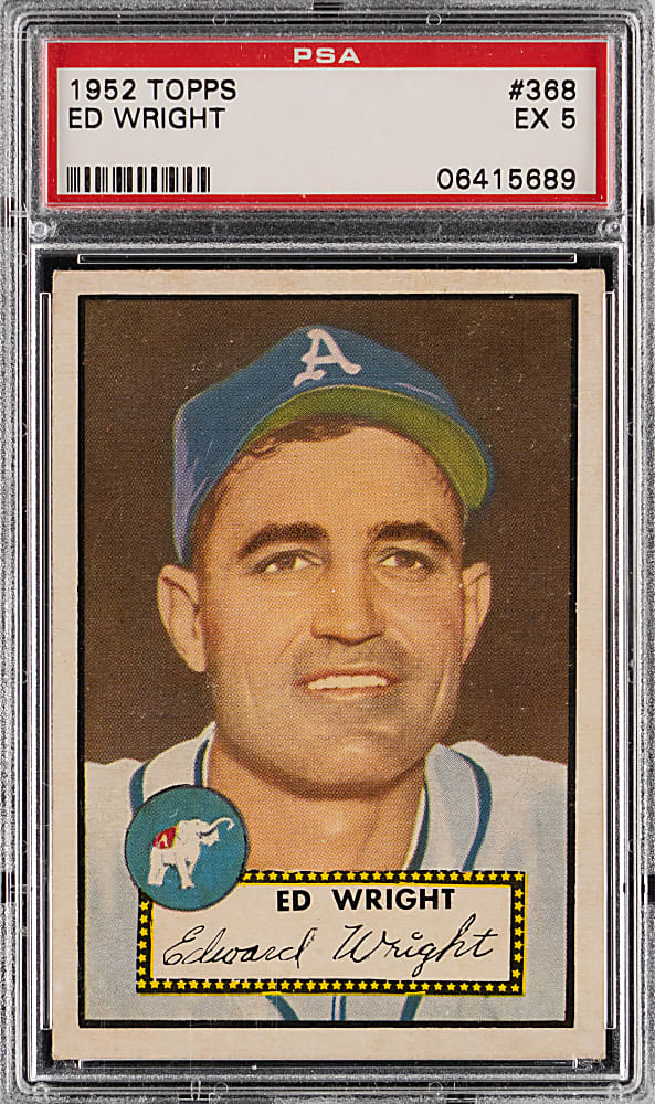 1952 Topps #368 Ed Wright High Number PSA EX 5