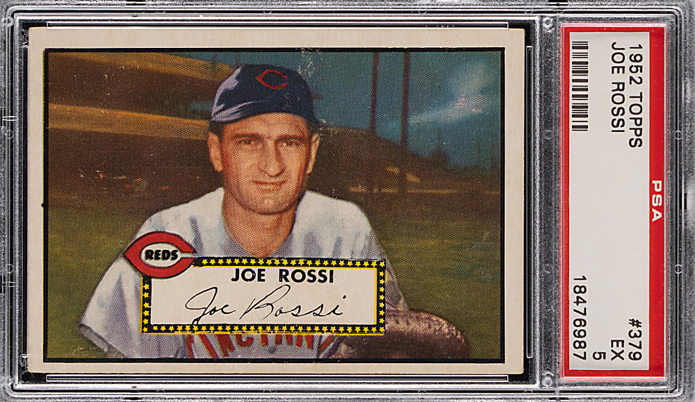 1952 Topps #379 Joe Rossi High Number PSA EX 5