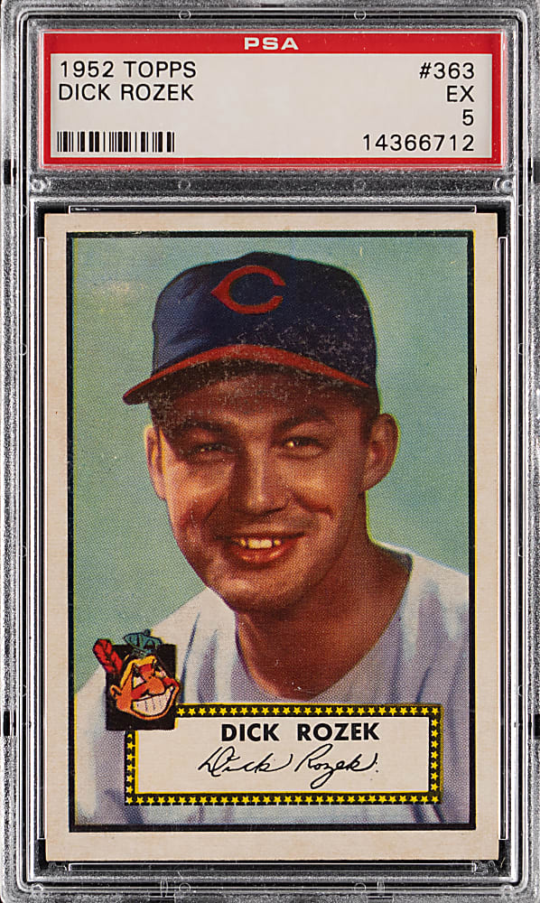 1952 Topps #363 Dick Rozek High Number PSA EX 5