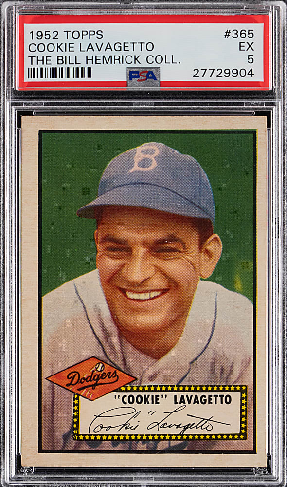 1952 Topps #365 Cookie Lavagetto High Number PSA EX 5