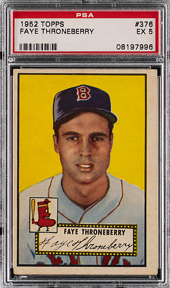 1952 Topps #376 Faye Throneberry High Number PSA EX 5