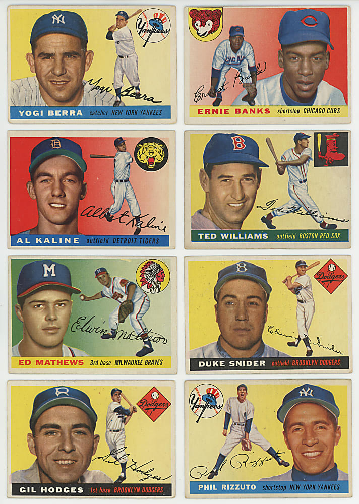 1955 Topps Near Complete Set (200/206)