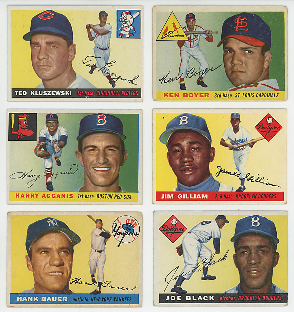 1955 Topps Near Complete Set (200/206)