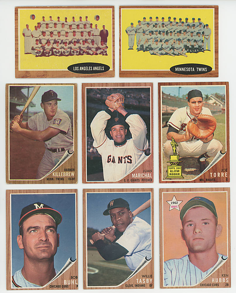 1962 Topps Near Complete Set (560/596) Plus (11) Variations