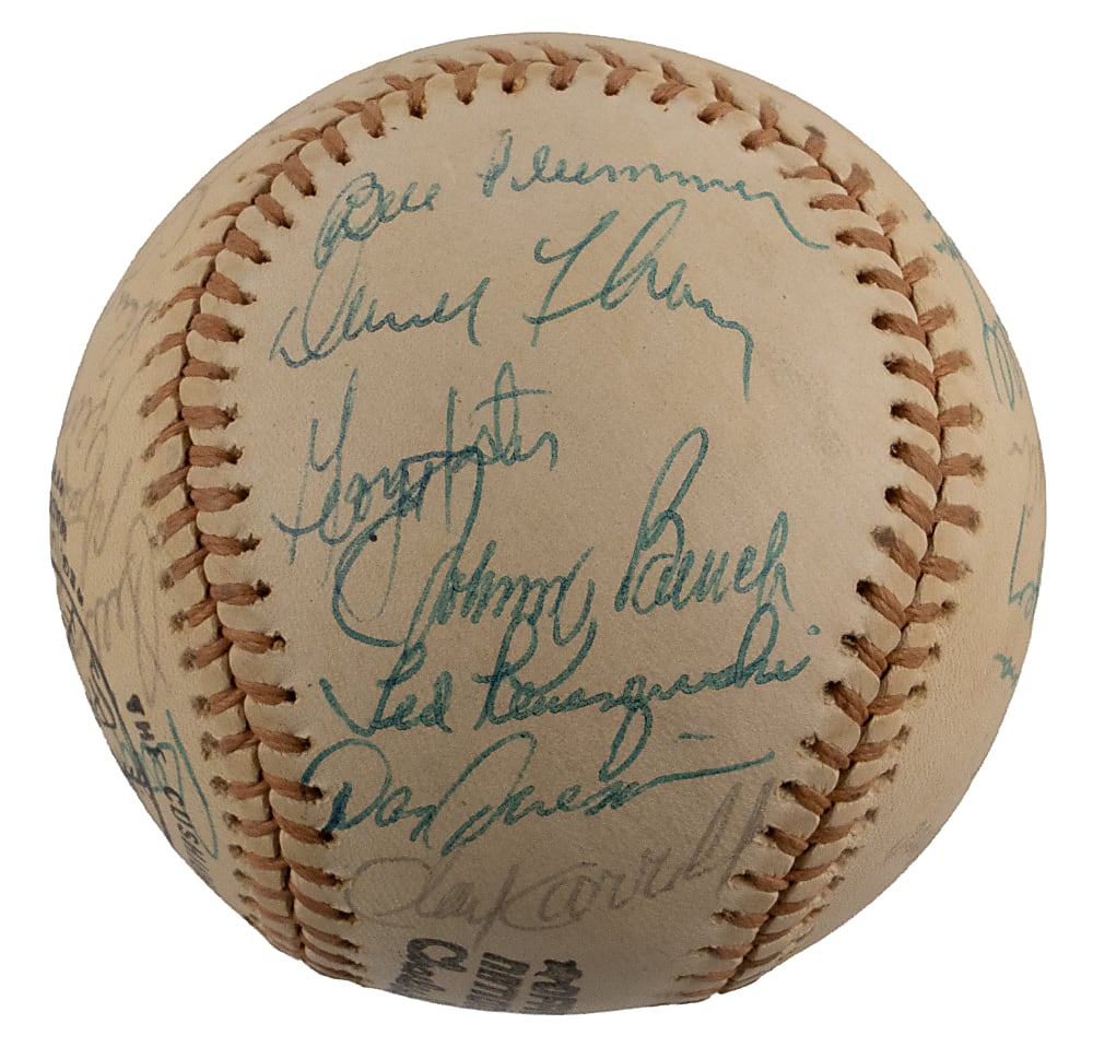 1974 Cincinnati Reds "Big Red Machine" Team-Signed ONL/Feeney Baseball with (28) Signatures Including (4) Hall of Famers & Pete Rose - Full PSA/DNA LOA