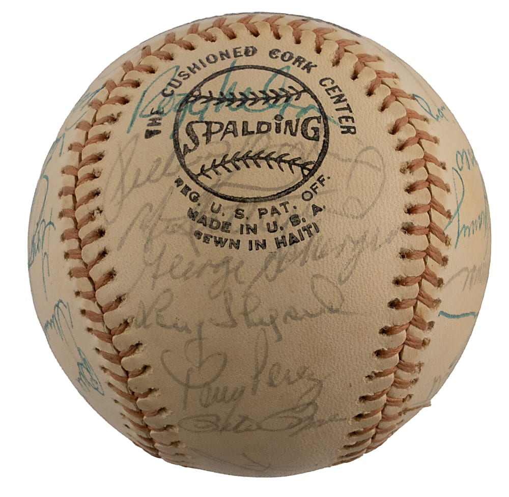 1974 Cincinnati Reds "Big Red Machine" Team-Signed ONL/Feeney Baseball with (28) Signatures Including (4) Hall of Famers & Pete Rose - Full PSA/DNA LOA