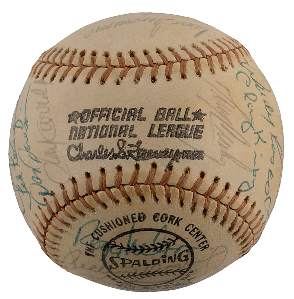 1974 Cincinnati Reds "Big Red Machine" Team-Signed ONL/Feeney Baseball with (28) Signatures Including (4) Hall of Famers & Pete Rose - Full PSA/DNA LOA