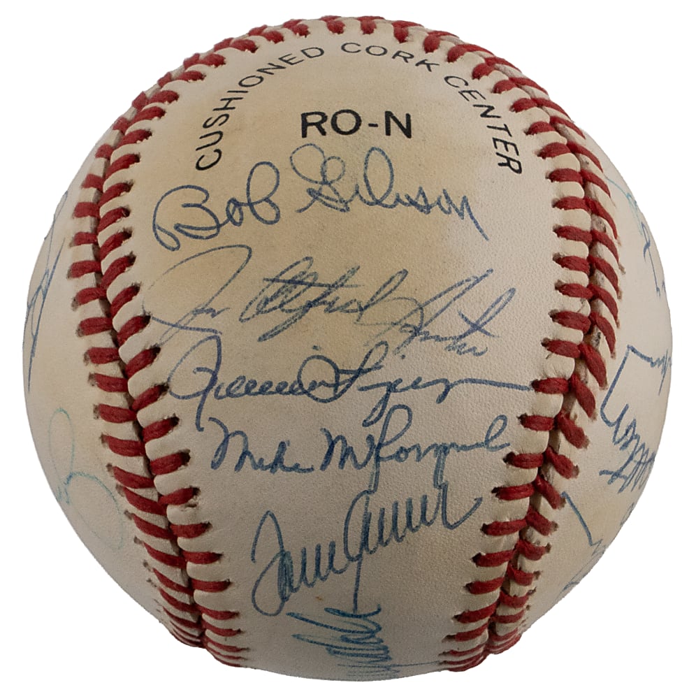 Cy Young Award Winners Multi-Signed Baseball with (19) Signatures Including (10) Hall of Famers - Full JSA LOA