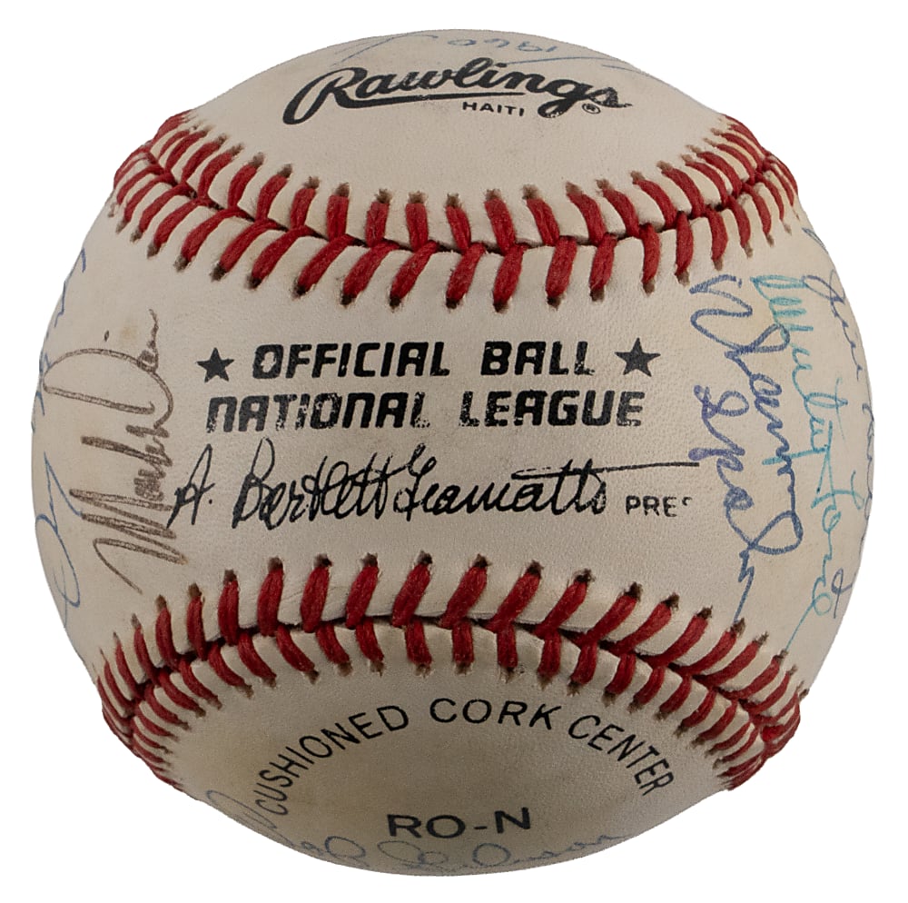 Cy Young Award Winners Multi-Signed Baseball with (19) Signatures Including (10) Hall of Famers - Full JSA LOA
