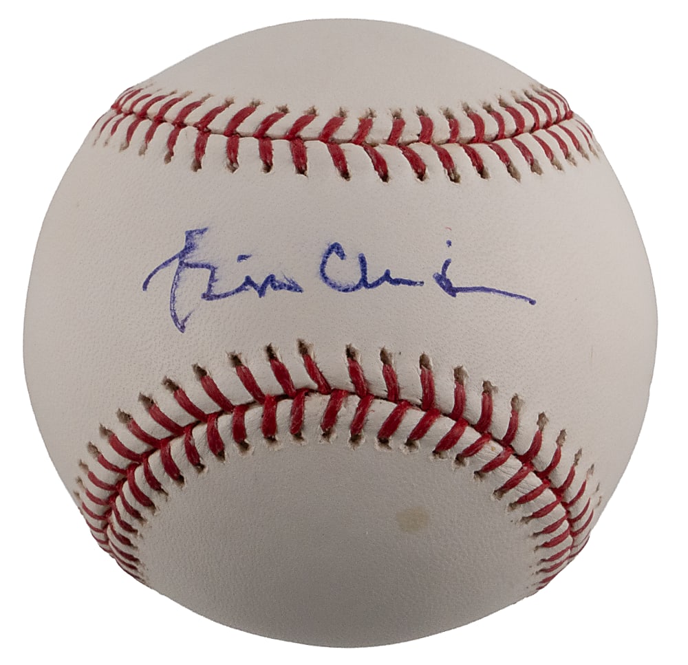 Bill Clinton Single-Signed Baseball with Full JSA LOA