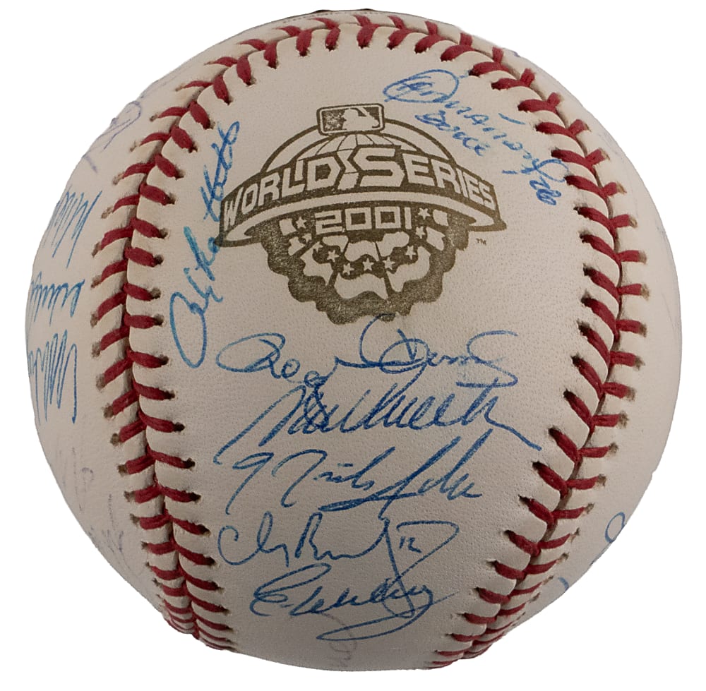 2001 American League Champion New York Yankees Team-Signed Ball (31) with Derek Jeter - JSA LOA