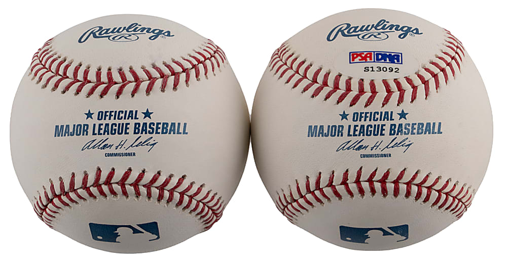 Albert Pujols "3x MVP" Inscribed & Ichiro Suzuki Single-Signed OML/Selig Baseball Pair - PSA/JSA LOAs