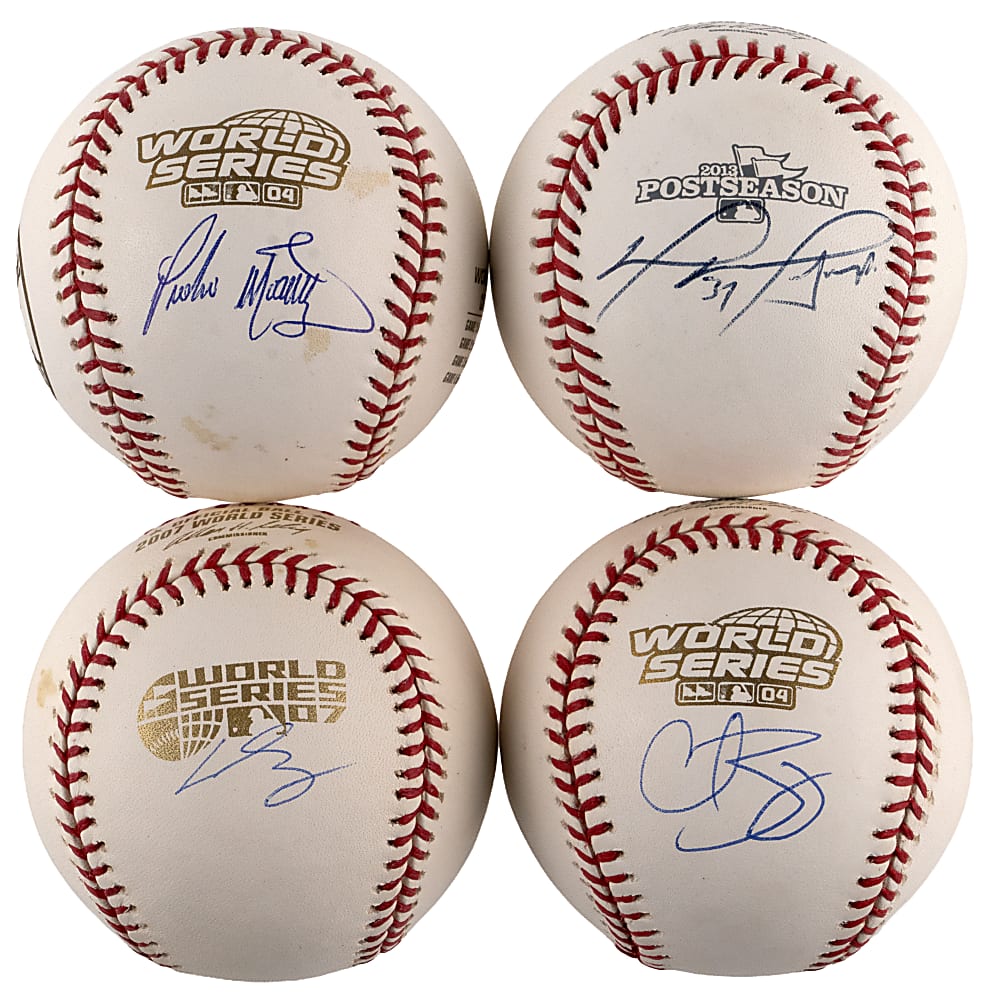 Boston Red Sox Hall of Fame/Star Signed Baseballs (11) with Ortiz, Martinez, Ramirez, Clemens - All Individually Certified
