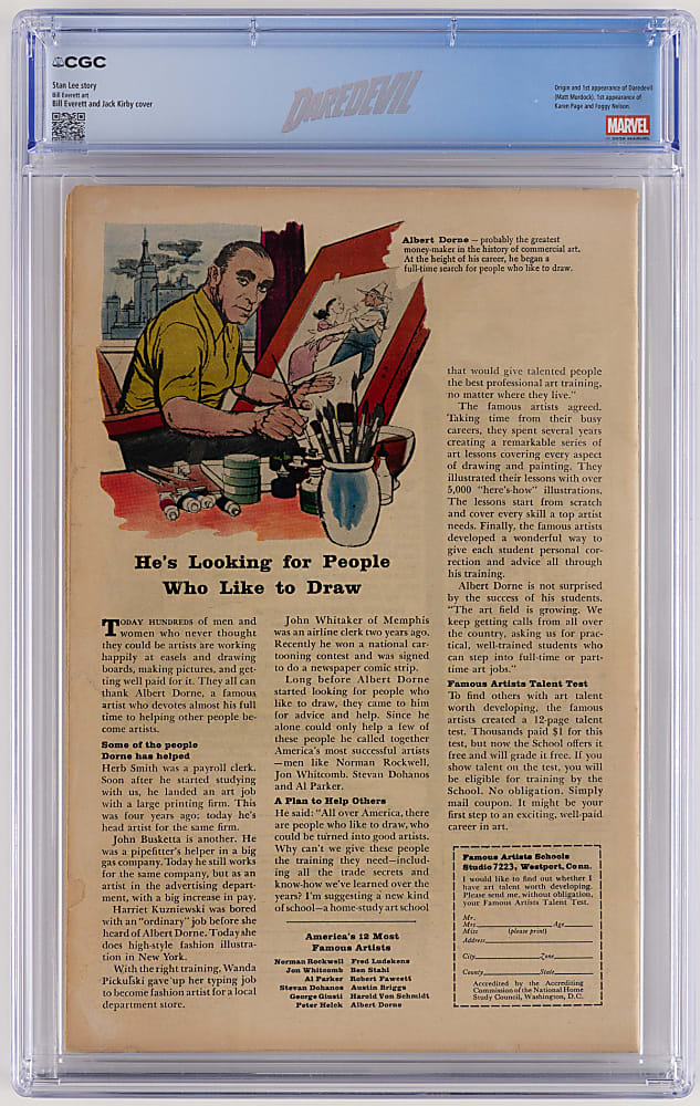 1964 Marvel Comics Daredevil #1 Origin & First Appearance of Daredevil - CGC 4.5