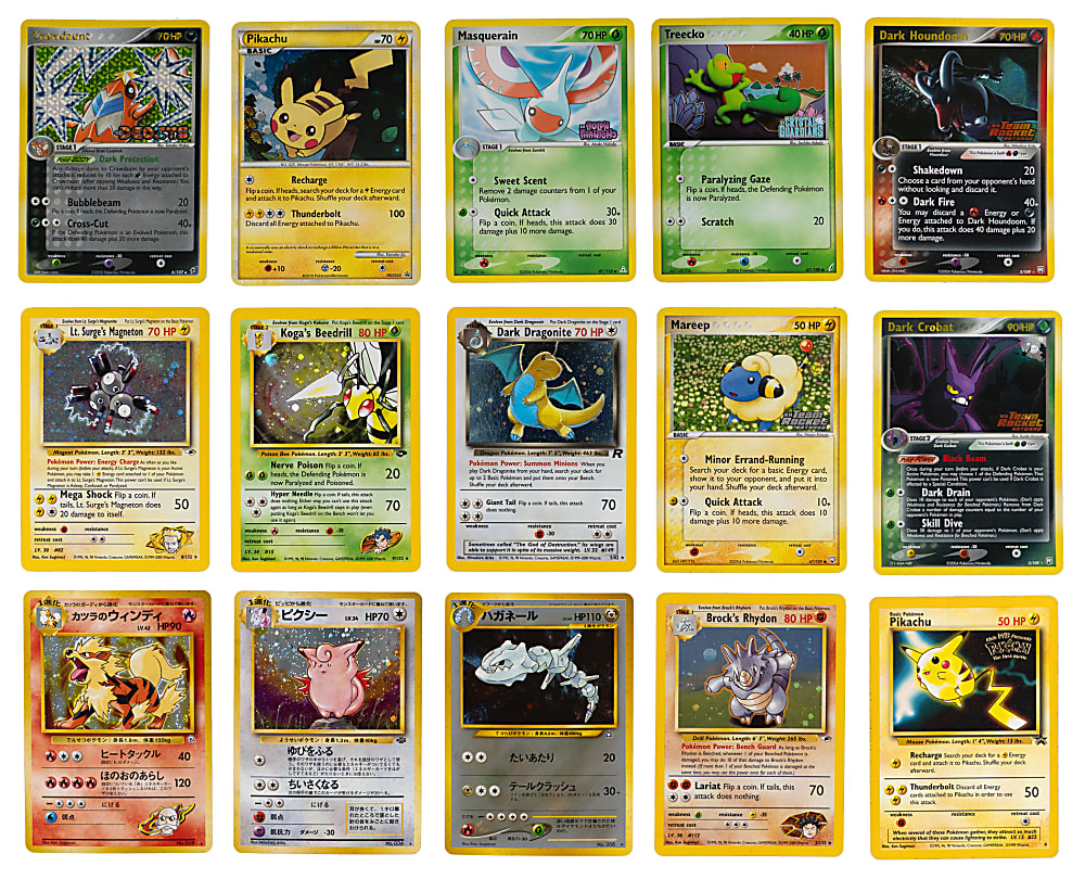 1997-2010 Pokémon Collection (64) with Early Issues & Tougher Holos