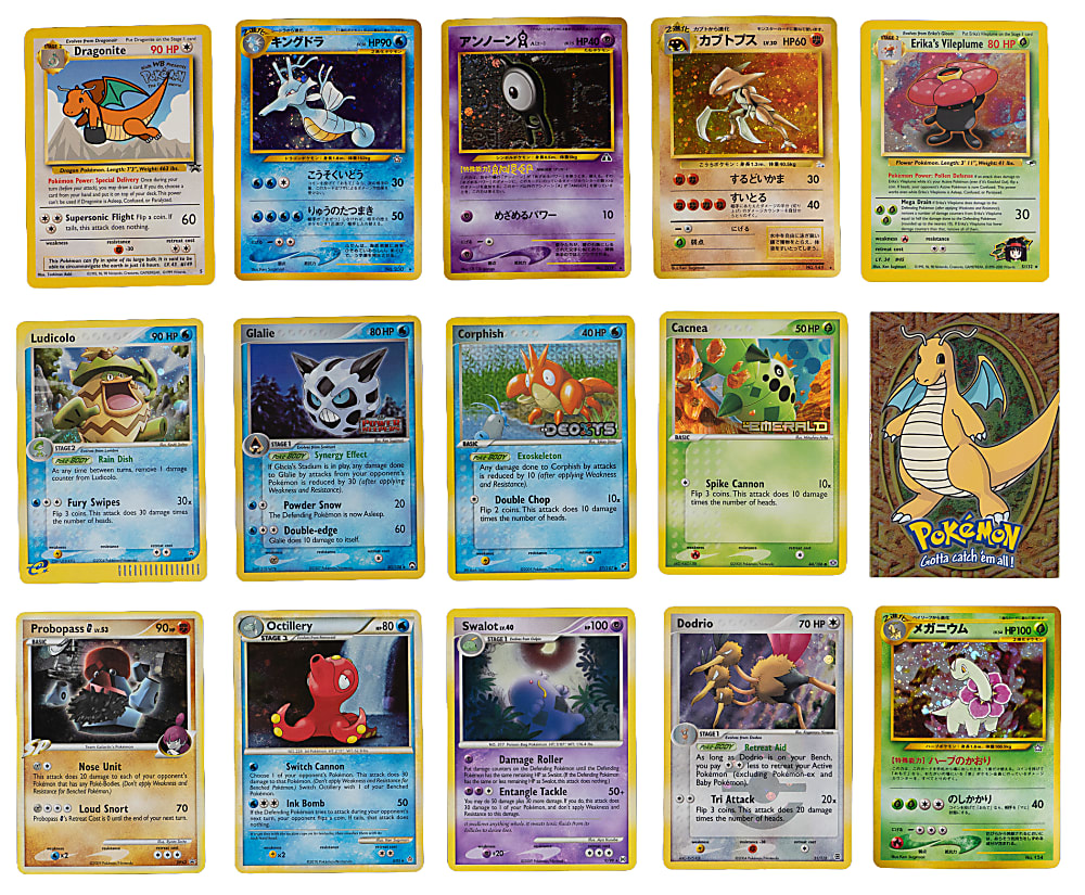 1997-2010 Pokémon Collection (64) with Early Issues & Tougher Holos
