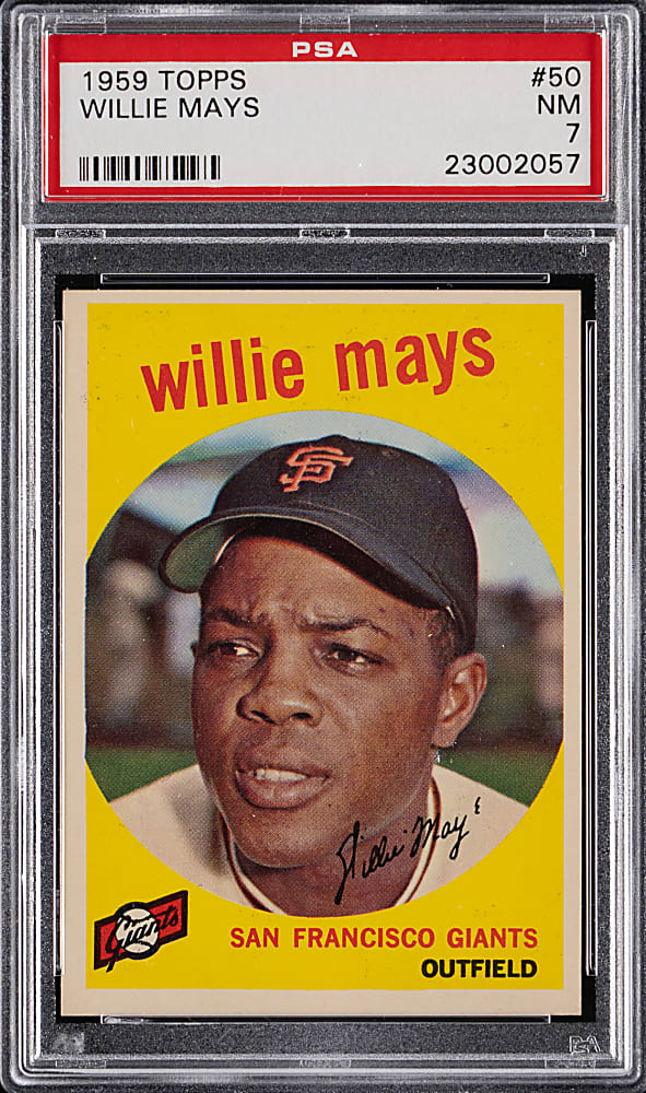 1959 Topps #50 Willie Mays PSA NM 7
