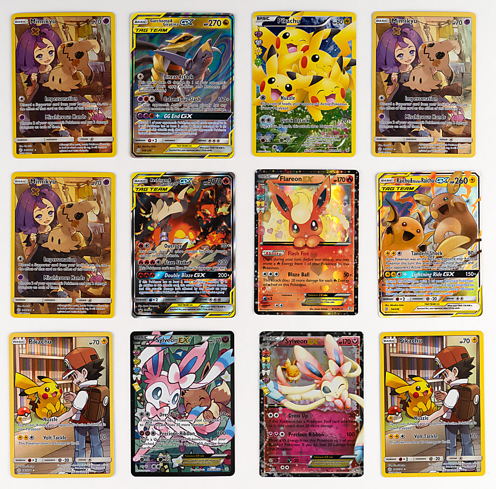 2010s Pokémon Collection (38) with Tougher Full Art EX, Radiant & Tag Team Examples