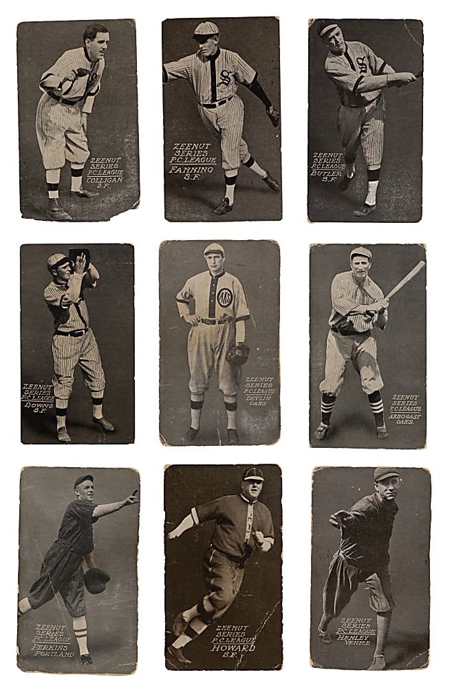 1914 Zeenut Pacific Coast League Starter Set (15)