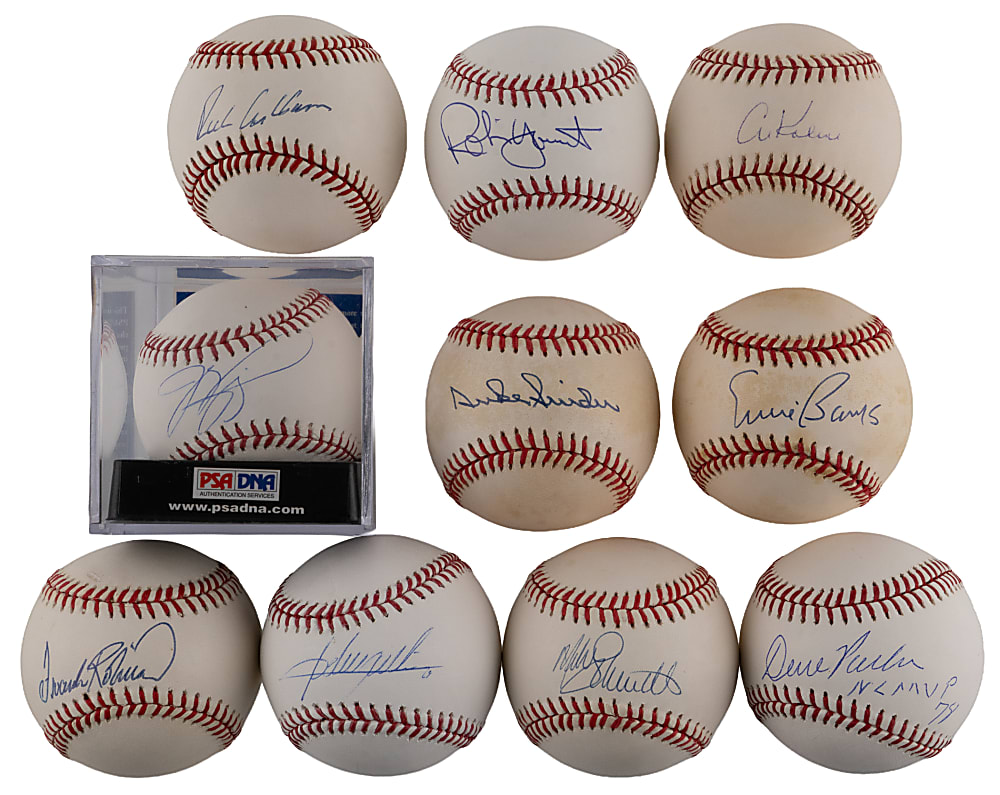 Single-Signed Hall of Fame Baseball Collection (48) - Mostly Individually Certified