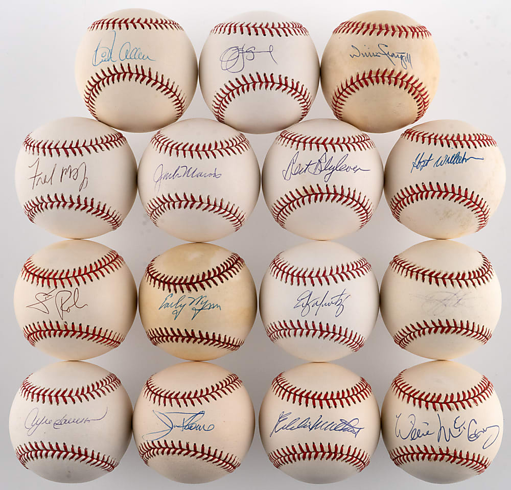 Single-Signed Hall of Fame Baseball Collection (48) - Mostly Individually Certified