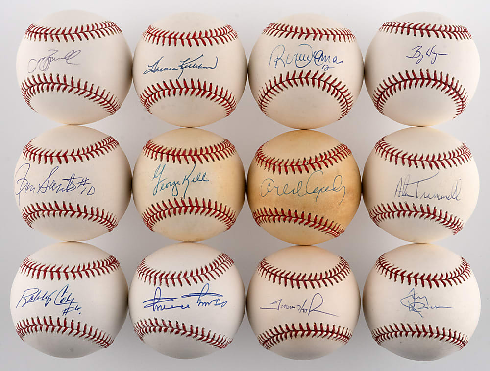 Single-Signed Hall of Fame Baseball Collection (48) - Mostly Individually Certified