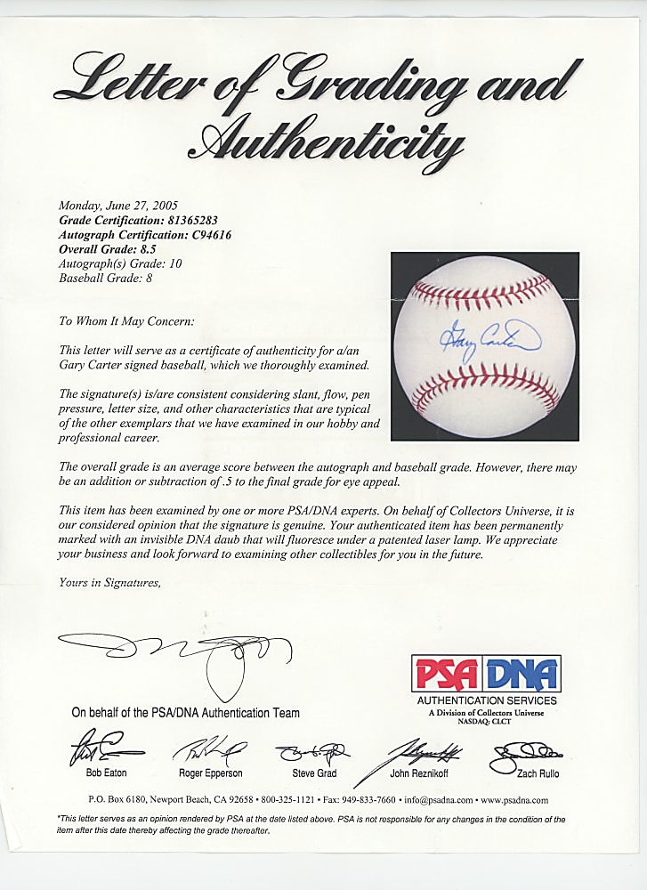 Single-Signed Hall of Fame Baseball Collection (48) - Mostly Individually Certified