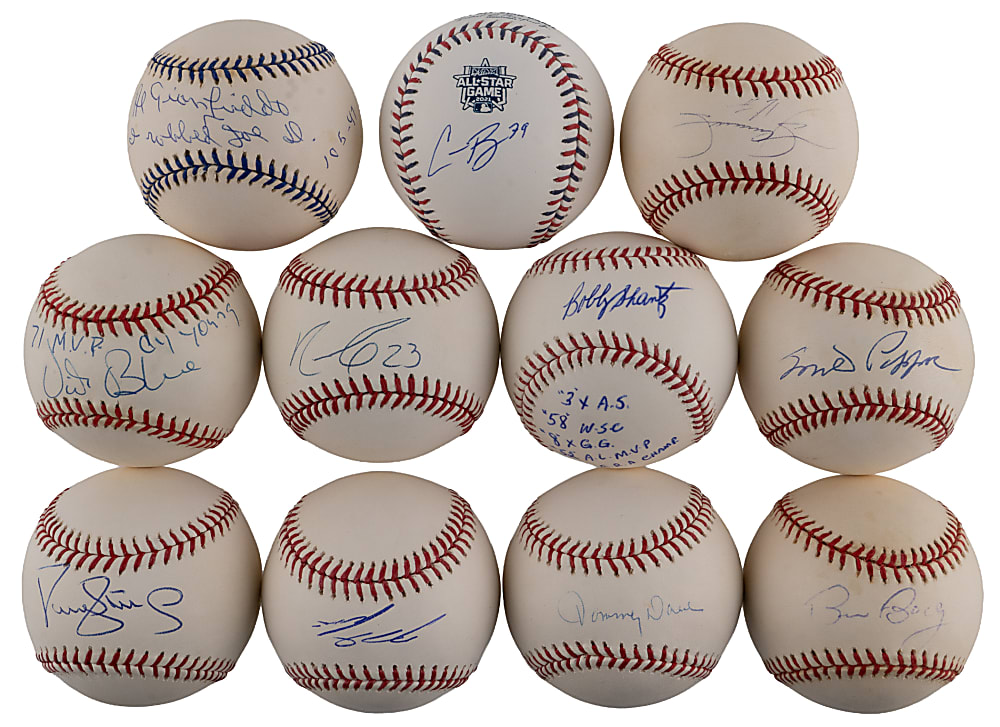 Single-Signed Baseball Collection (27) with Several Superstars Including Barry Bonds & Alex Rodriguez "40-40" - Many Individually Certified
