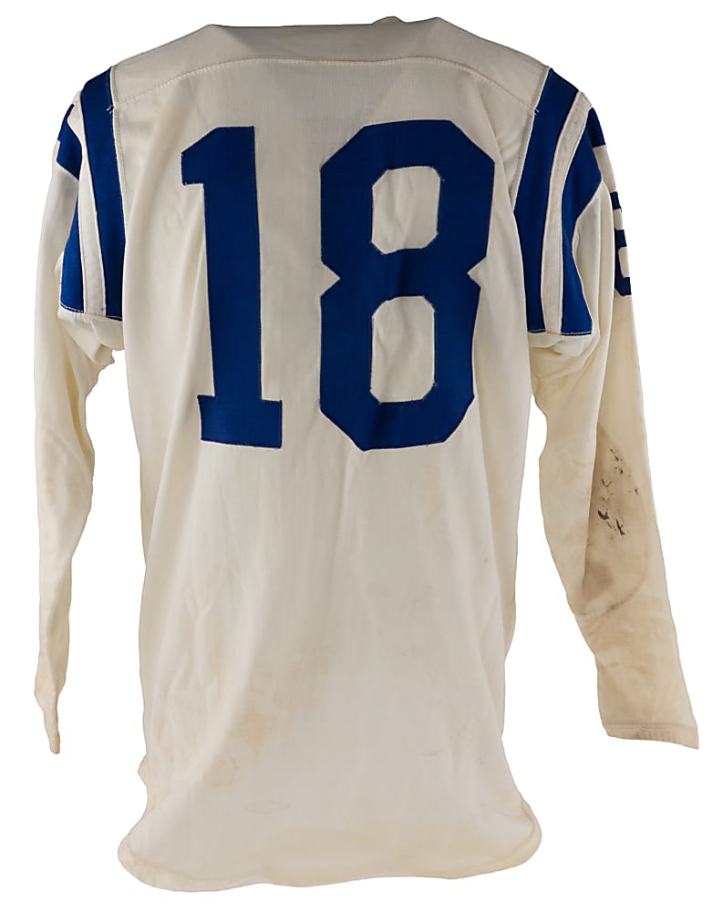 1957-1958 Baltimore Colts Championship Era Game-Used #18 Road Jersey