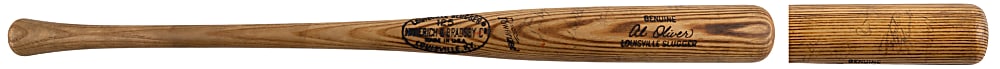 Circa 1971 Pittsburgh Pirates Team-Signed Al Oliver Pro-Model Bat with (18+) Signatures Including Clemente, Mazeroski & Stargell - Full JSA LOA