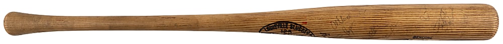 Circa 1971 Pittsburgh Pirates Team-Signed Al Oliver Pro-Model Bat with (18+) Signatures Including Clemente, Mazeroski & Stargell - Full JSA LOA